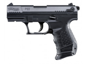 Airsoft. pištoľ Walther P22 čierna, kal. 6mm, manuál - dekoračný predmet